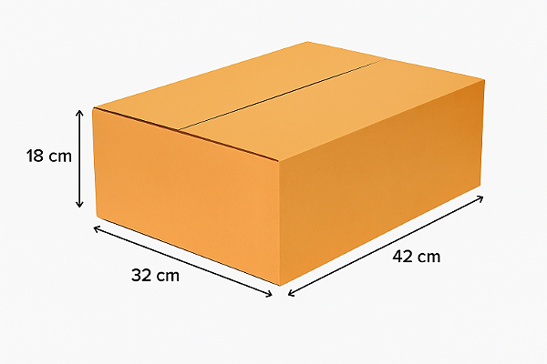 KIT COM 100 CAIXA DE PAPELÃO 42 X 32 X 18