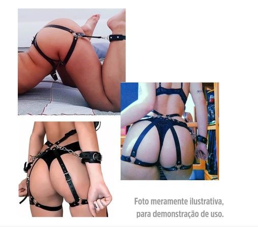 CINTA LIGA EM X COM ALGEMA HARNESS 50 TONS (T012) - CORES VARIADAS