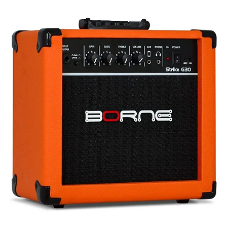 AMPLIFICADOR BORNE GUITARRA G30 15W LARANJA