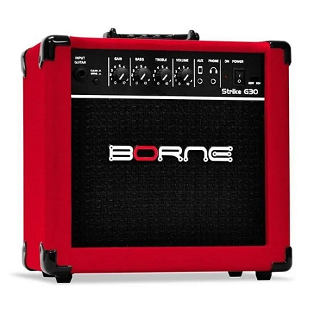 AMPLIFICADOR BORNE GUITARRA G30 15W VERMELHO
