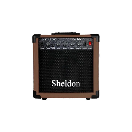 AMPLIFICADOR SHELDON GUITARRA GT1200 MARROM 15W
