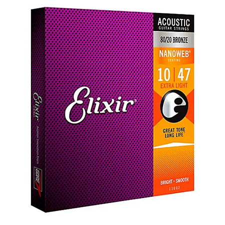 ENCORDOAMENTO ELIXIR VIOLÃO 010 EXTRA LIGHT