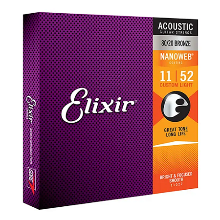 ENCORDOAMENTO ELIXIR VIOLÃO 011 CUSTOM LIGHT