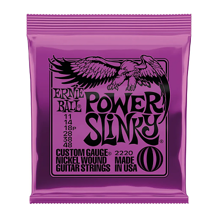 ENCORDOAMENTO ERNIE BALL GUITARRA 011 POWER SLINKY