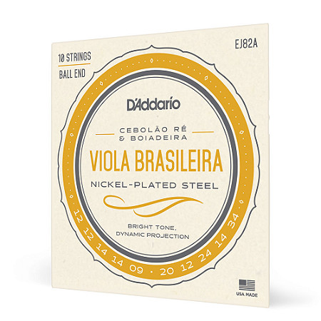 ENCORDOAMENTO D´ADDARIO VIOLA CAIPIRA CEBOLÃO RÉ EJ82A