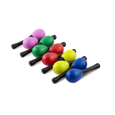 KIT MARACAS INFANTIL COM 5 PARES