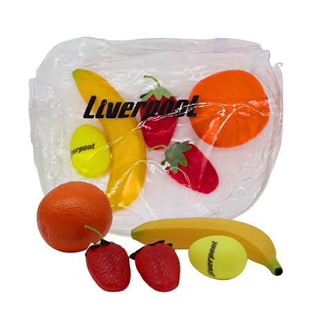 KIT PERCUSSÃO INFANTIL FRUTAS LIVERPOOL