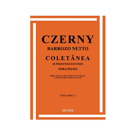 MÉTODO CZERNY COLETÂNIA BARROSO NETTO VOL 1