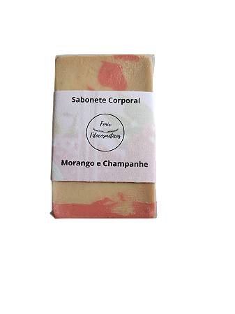 Sabonete Vegetal Glicerinado -  Morango e Champanhe - 75g