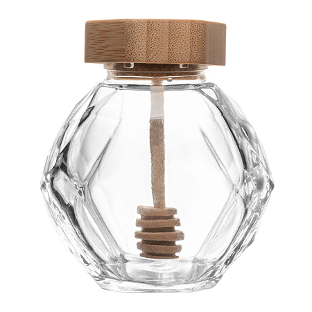 Meleira Portal Mel com Pegador Tampa Bambu 200ml Wolff