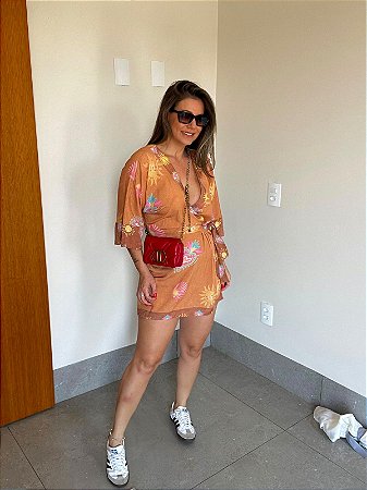 Macacão Curto Transpassado