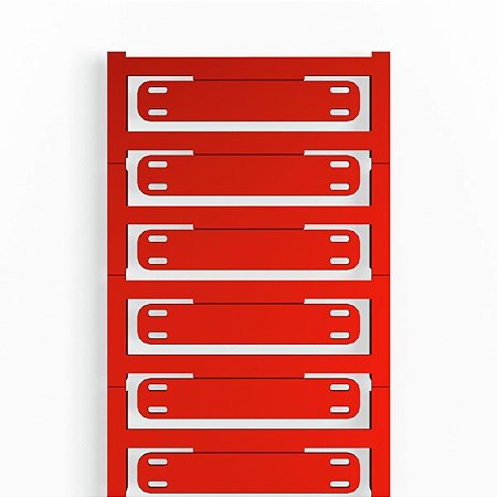 Identificador Sfx 11/60 Mc Ne Vermelho 1963650000 Weidmuller Conexel