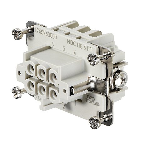Porta Cont Hdc-He- 6Bzf Femea 1745760000 Weidmuller Conexel
