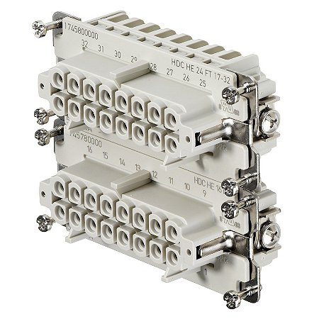Porta Cont Hdc-He-16Bzf 17-32 1745800000 Weidmuller Conexel