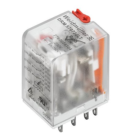 Rele 115Vac 2Rev Com Led E Tester Drm270615Lt 7760056075 Weidmuller Conexel