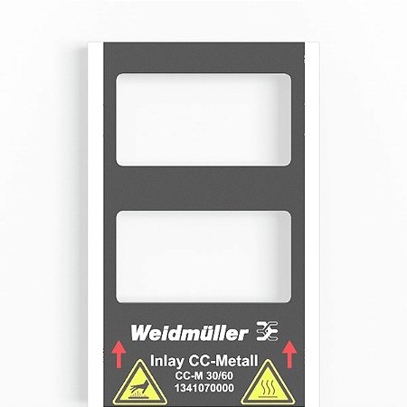 Suporte Para Identif. Inlay Cc-M 30/60 Pjp 1341070000 Weidmuller Conexel