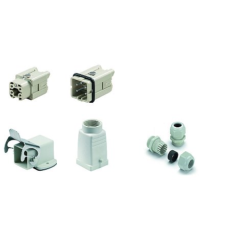 Tomada Hdc Kit Ha 04.406 M 1802720000 Weidmuller Conexel