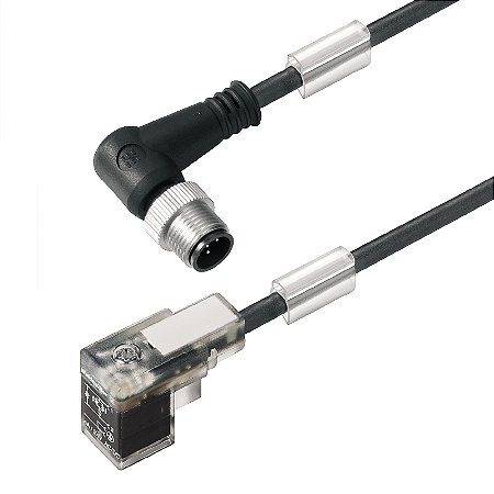 Cabo Com Conector P/ Valvula Sail-Vsc-M12W-1.5U 1857720150 Weidmuller Conexel