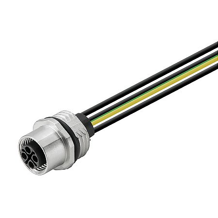 Cabo Com Conector Saie-M12B-4-S-0.2U-M16 1467940000 Weidmuller Conexel
