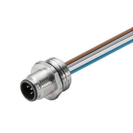 Cabo Com Conector Saie-M12S-4-0.5U-M16 1861090000 Weidmuller Conexel