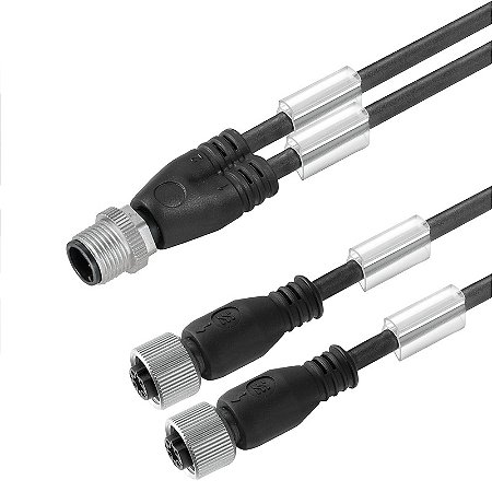 Cabo Com Conexao Sail-Zw-M12Bg-2/4-0.3U 1812550030 Weidmuller Conexel