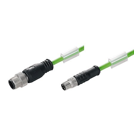Cabo Ethercat Com Conector Sail-M12Gm8Sg-4S2.0Uie 1296790200 Weidmuller Conexel