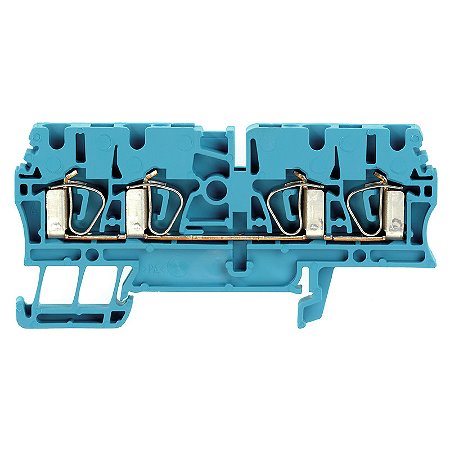 Conector Zdu 2.5/4An Wemid Azul 1608580000 Weidmuller Conexel