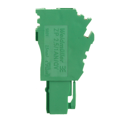 Conector Zp 2.5/1 An/Qv/1 Gn 1820570000 Weidmuller Conexel
