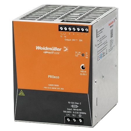 Fonte Chaveada Pro Eco 480W 24V 20A 1469510000 Weidmuller Conexel