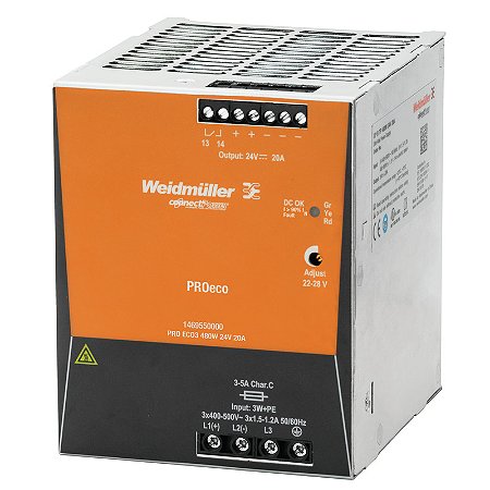 Fonte Chaveada Pro Eco3 480W 24V 20A 1469550000 Weidmuller Conexel