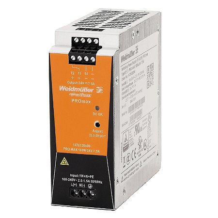 Fonte De Alimentacao Pro Max 180W 24V 7,5A 1478120000 Weidmuller Conexel
