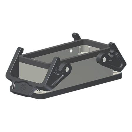 Base Baixa Metálica P/ 16 Polos Fixação 2 Alavancas Plásticas PB16B Kap