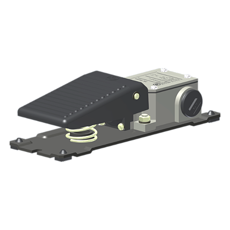 Interruptor De Pedal Industrial Metálico Compacto 1 Microrutor 1Na+1Nf SK1 Kap
