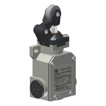 Interruptor De Posição Metálico, Corpo 3 Entradas, Entrada De Cabos Pg 11, 1Na+1Nf, Cabeçote Linear, Alavanca Superior C LB41H1 Kap