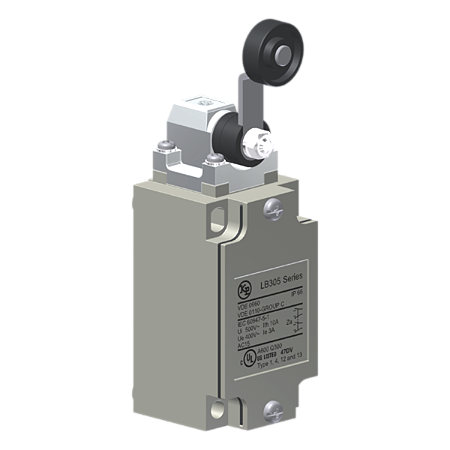 Interruptor De Posição Metálico, Corpo En 50041, Entrada De Cabos Pg 13,5, 2X(1Na+1Nf), Cabeçote Angular, Alavanca Com R LB305XJ Kap