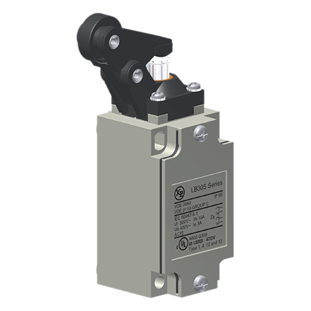 Interruptor De Posição Metálico, Corpo En 50041, Entrada De Cabos Pg 13,5, 2X(1Na+1Nf), Cabeçote Linear, Alavanca Latera LB305V Kap