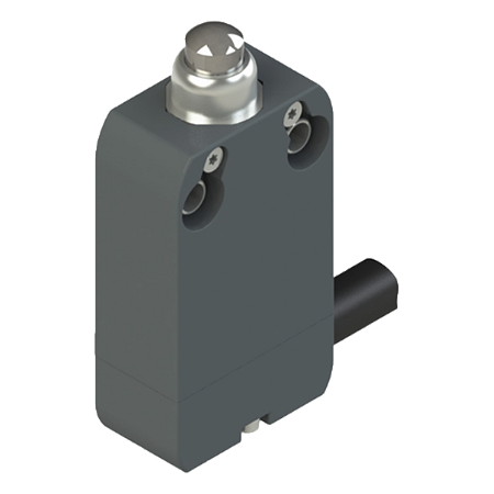 Interruptor De Posição Miniatura Selado Modular Plástico 1Na+1Nf Cabo 2M A Direita C/ Cabeçote Pistão LC1B Kap