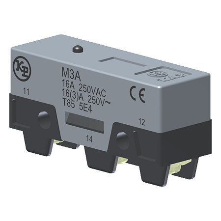 Microrutor Básico 16A, 1Na+1Nf, Pino, Terminal Parafuso Com Arruela Autorretrátil M3A Kap