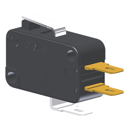 Microrutor Miniatura 10A, 1Na+1Nf, Alavanca Curta, Terminal Faston 4,8X0,5Mm MV5G1CA1 Kap
