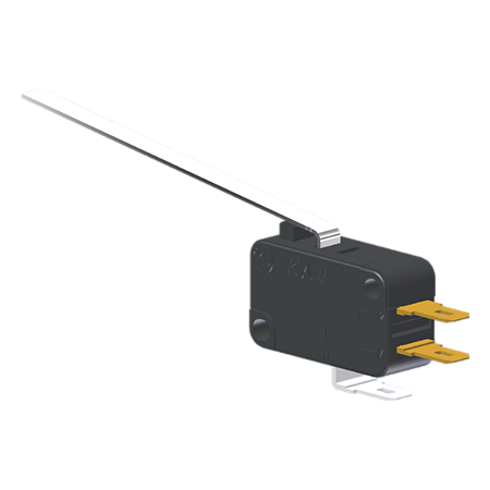 Microrutor Miniatura 10A, 1Na+1Nf, Alavanca Extra Longa, Terminal Faston 4,8X0,5Mm MV5G8CA1 Kap