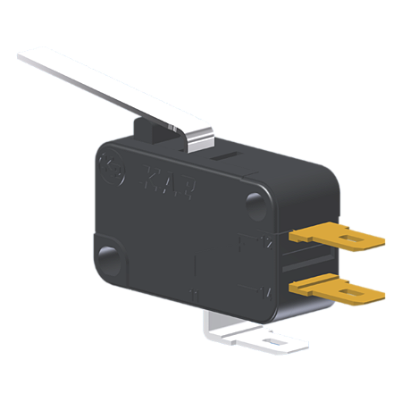 Microrutor Miniatura 10A, 1Na+1Nf, Alavanca, Terminal Faston 4,8X0,5Mm MV5G4CA1 Kap