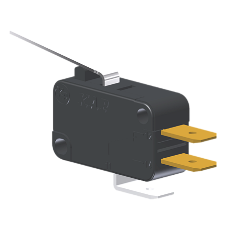 Microrutor Miniatura 10A, 1Na+1Nf, Alavanca, Terminal Faston 6,3X0,8Mm MV5G4FA1 Kap