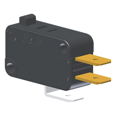 Microrutor Miniatura 10A, 1Na+1Nf, Pino, Terminal Faston 6,3X0,8Mm MV5AFA1 Kap