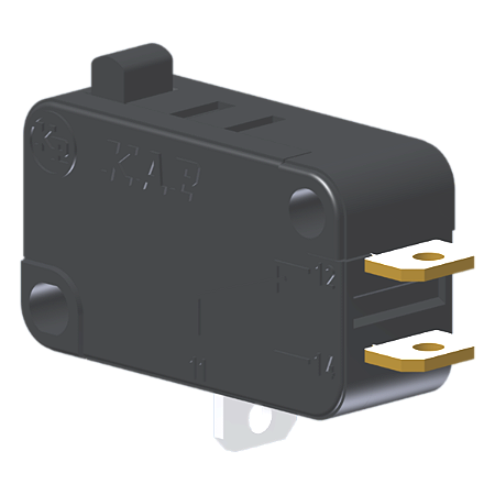 Microrutor Miniatura 10A, 1Na+1Nf, Pino, Terminal Solda MV5AIC1 Kap