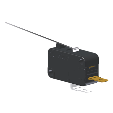 Microrutor Miniatura 10A, 1Na, Alavanca Longa, Terminal Faston 4,8X0,5Mm MV5G5AA1 Kap