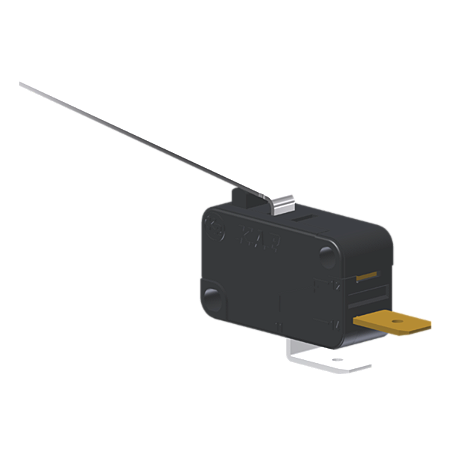 Microrutor Miniatura 10A, 1Na, Alavanca Longa, Terminal Faston 4,8X0,5Mm MV5G6DA1 Kap