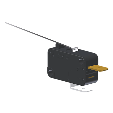 Microrutor Miniatura 10A, 1Nf, Alavanca Longa, Terminal Faston 6,3X0,8Mm MV5G5EA1 Kap