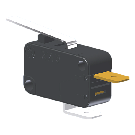 Microrutor Miniatura 10A, 1Nf, Alavanca, Terminal Faston 6,3X0,8Mm MV5G3EA1 Kap