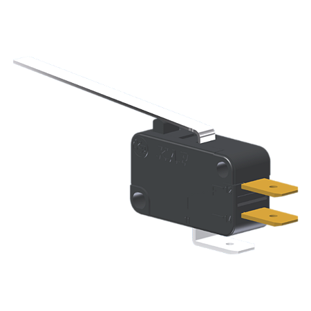 Microrutor Miniatura 15A, 1Na+1Nf, Alavanca Longa, Terminal Faston 6,3X0,8Mm MV7G5FA1 Kap