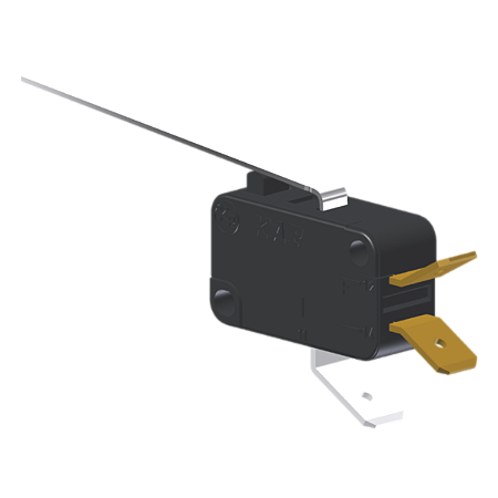 Microrutor Miniatura 15A, 1Na+1Nf, Alavanca Longa, Terminal Faston 6,3X0,8Mm MV7G5FB1 Kap